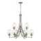 Z-Lite Joliet 9 Light Chandelier, Brushed Nickel & Clear 473-9BN - alternate 1